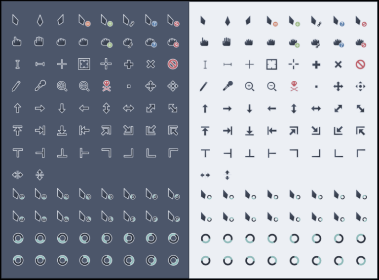Nordzy-cursors