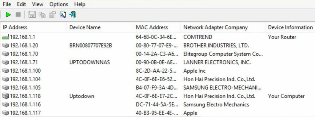 Наблюдател на безжична мрежа за Windows