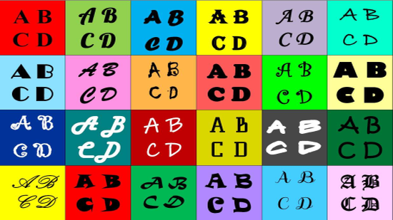 Илюстрация на тема: fonts