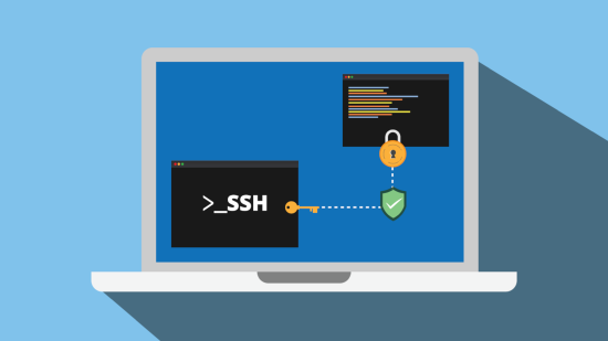 Визуално представяне на: ssh