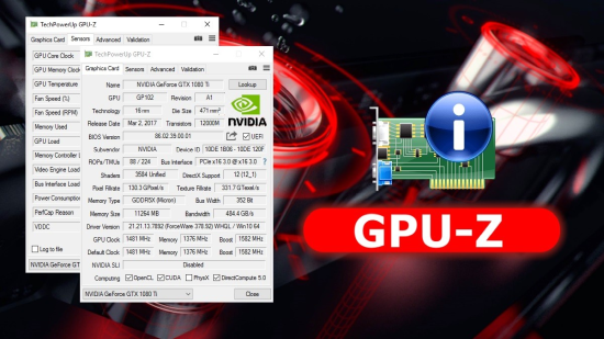 Визуално представяне на: GPU-Z