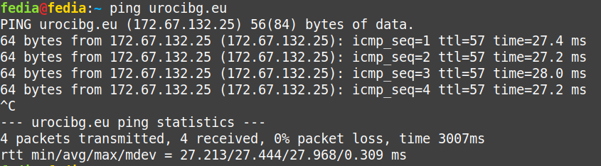 ping linux