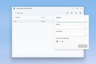 Hosts File Editor