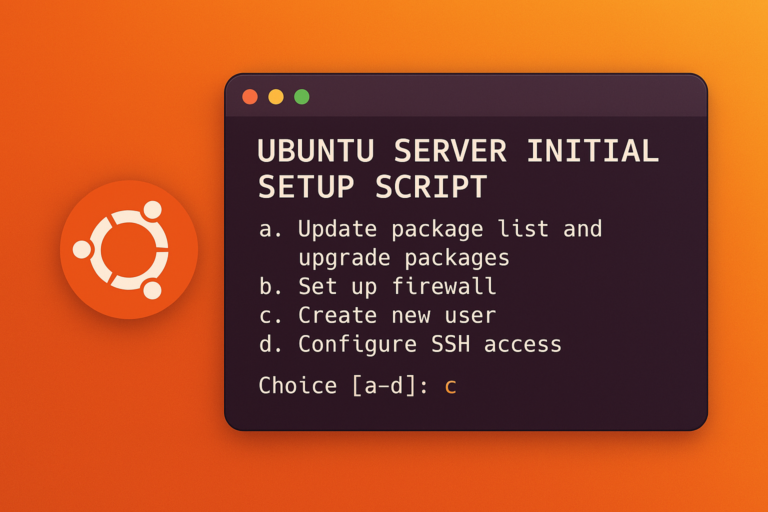 🚀 Ubuntu Server Initial Setup Script: Начална настройка с едно кликване!