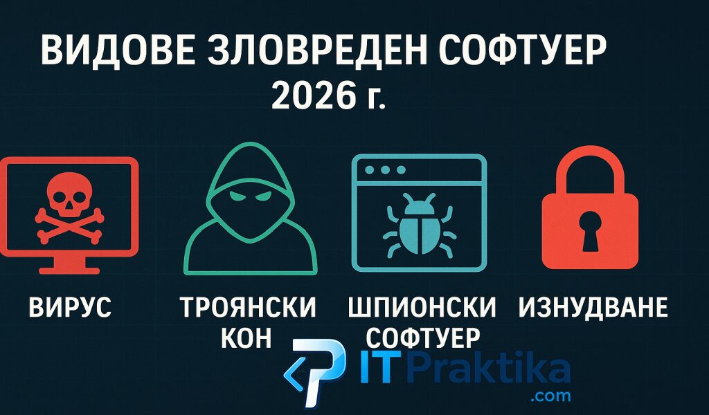 Видове зловреден софтуер - 2026 г.