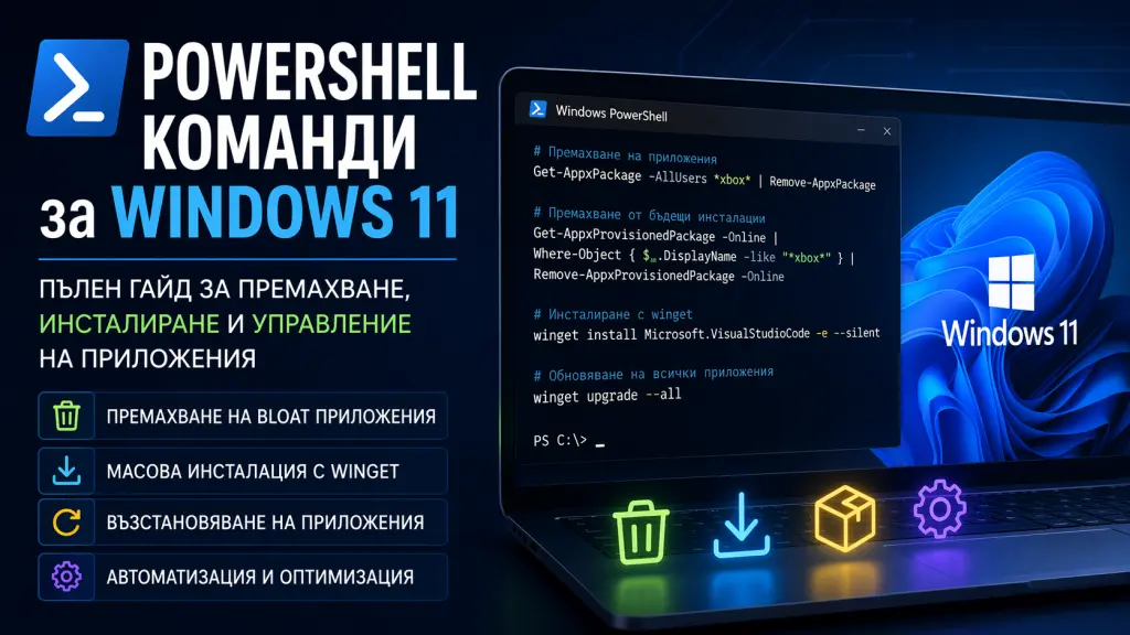 Управление на приложения в Windows 11 с PowerShell