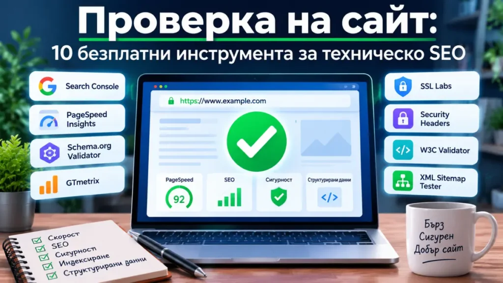 Проверка на сайт: 10 безплатни инструмента за техническо SEO